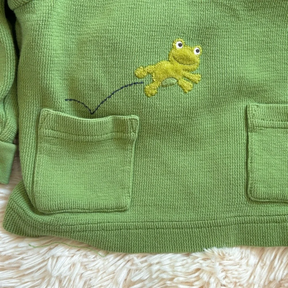 Gymboree Embroidered Frog Sweater 18/24 months